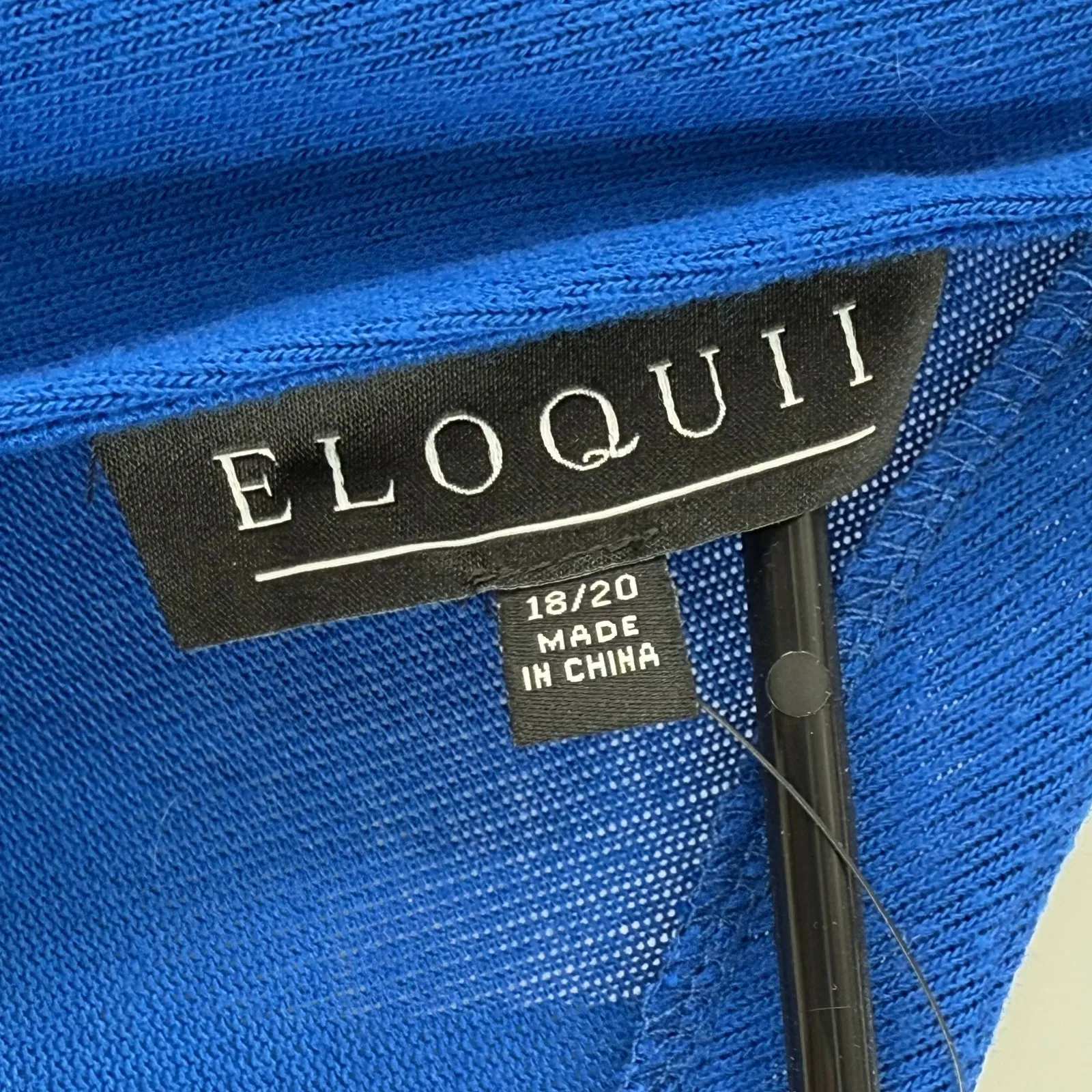 ELOQUII Sweater Size 18/20 Open Back Wrap Lightweight Royal Blue NWT Plus Curvy - Image 3