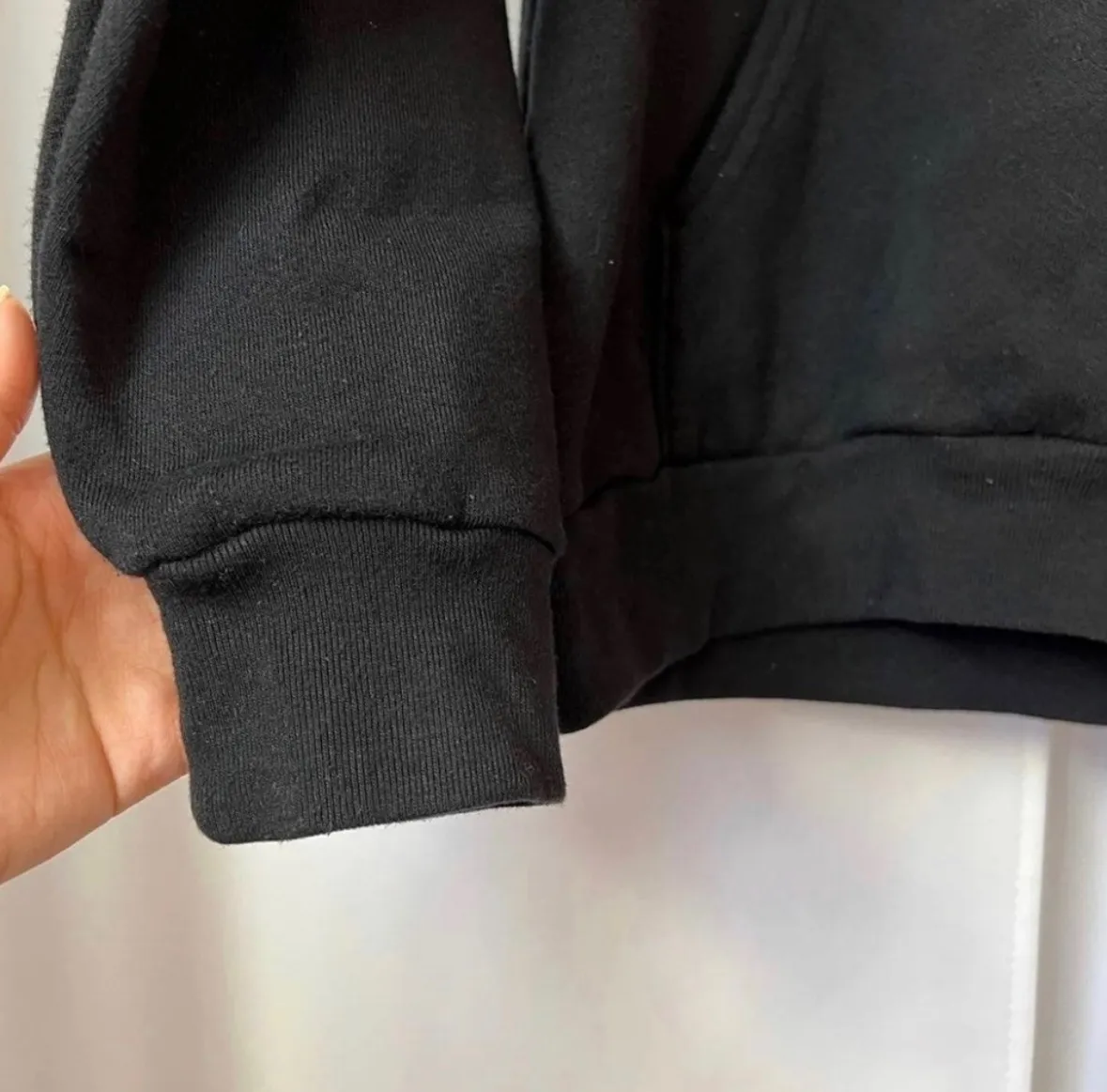 Black Nightmare Before Christmas Cotton Retro Hoodie Size Medium - Image 6