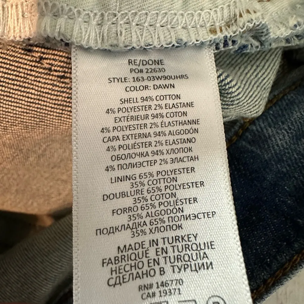 RE/DONE 90’s Ultra High Rise Skinny Jeans Dawn Blue
Size 24 - Image 8