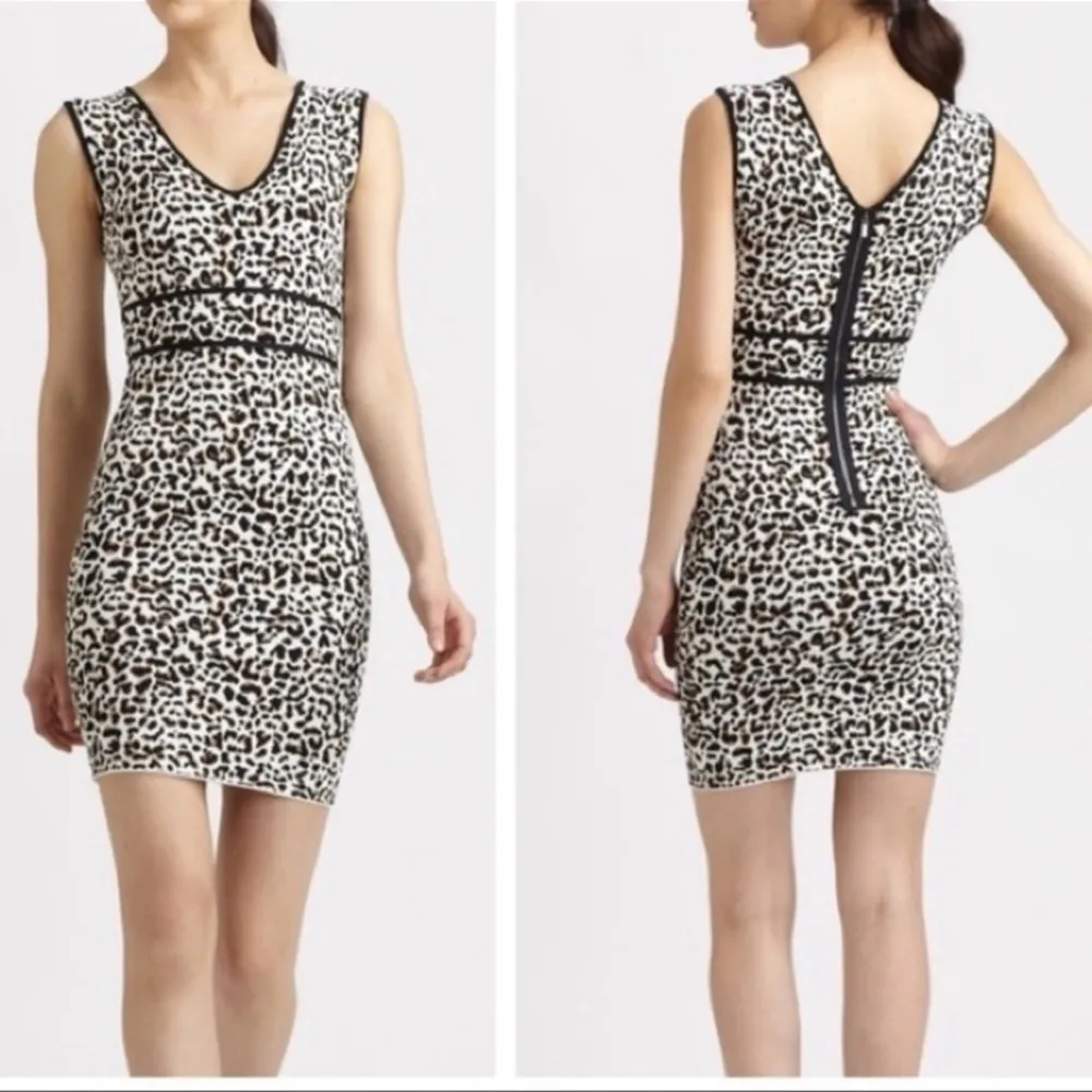 BCBGMAXAZRIA Fancy Leopard Cocktail Dress | Medium - Image 3