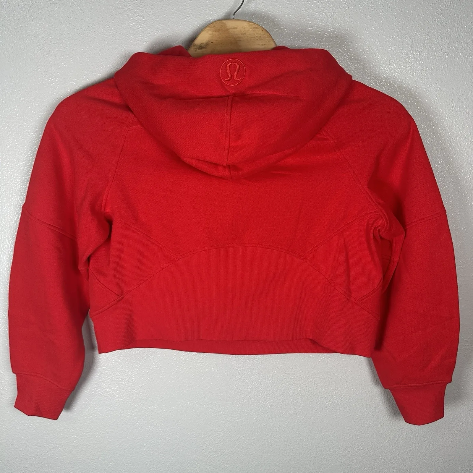 Lululemon Ohio State Scuba Womens M/L Red 1/2 Zip Hoodie Sweatshirt Oversized - Image 4