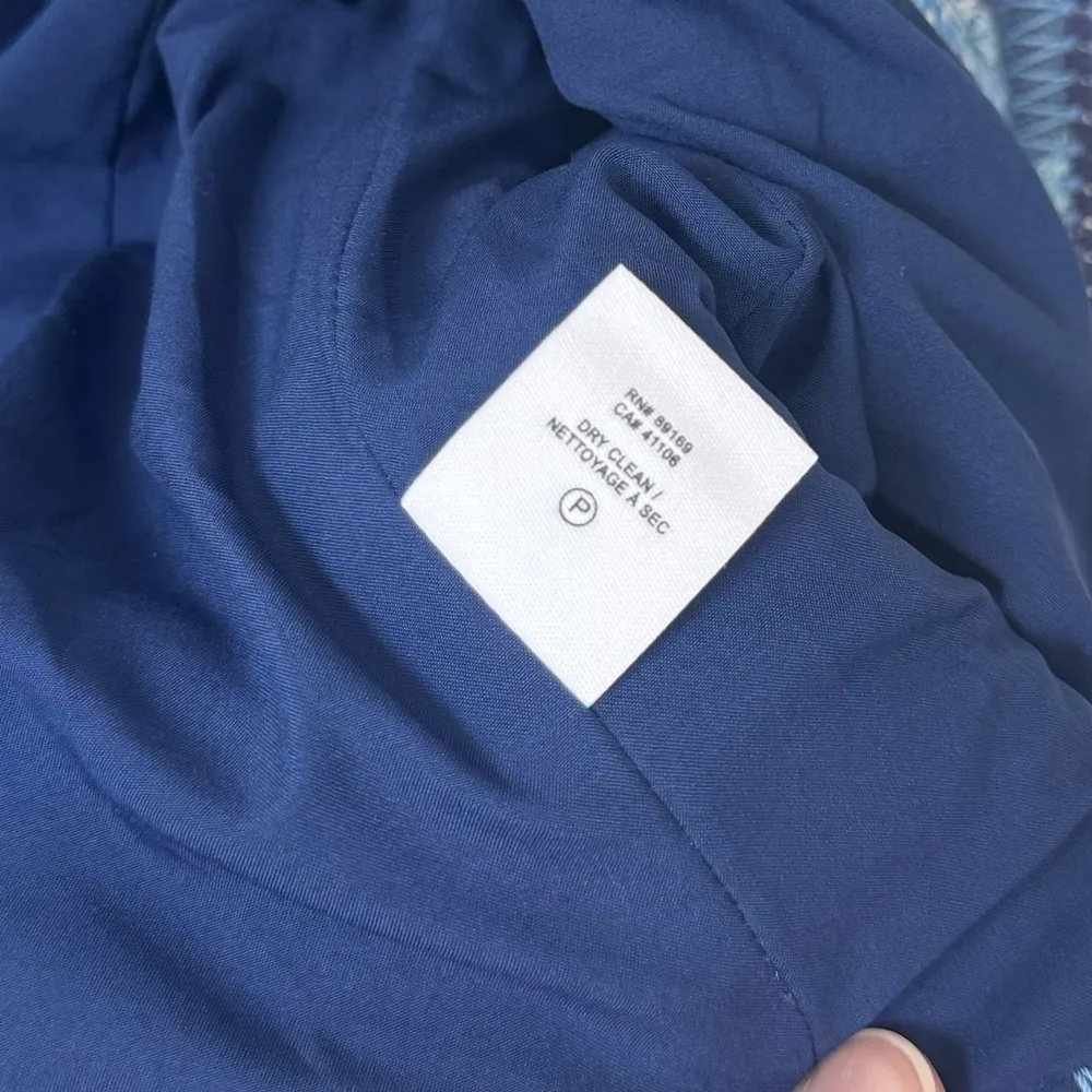 10 Crosby Derek Lam Aster Quilted‎ Jacket 10 Blue Floral Crochet Coastal Prep - Image 9