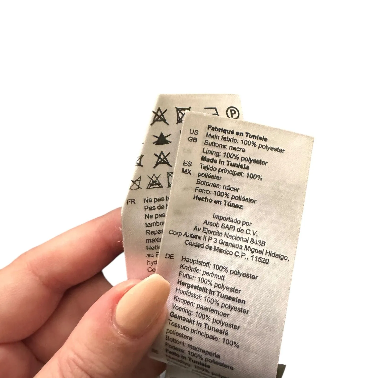 SANDRO Lace Peplum Blouse Black Sz 2 (US M) - Image 5