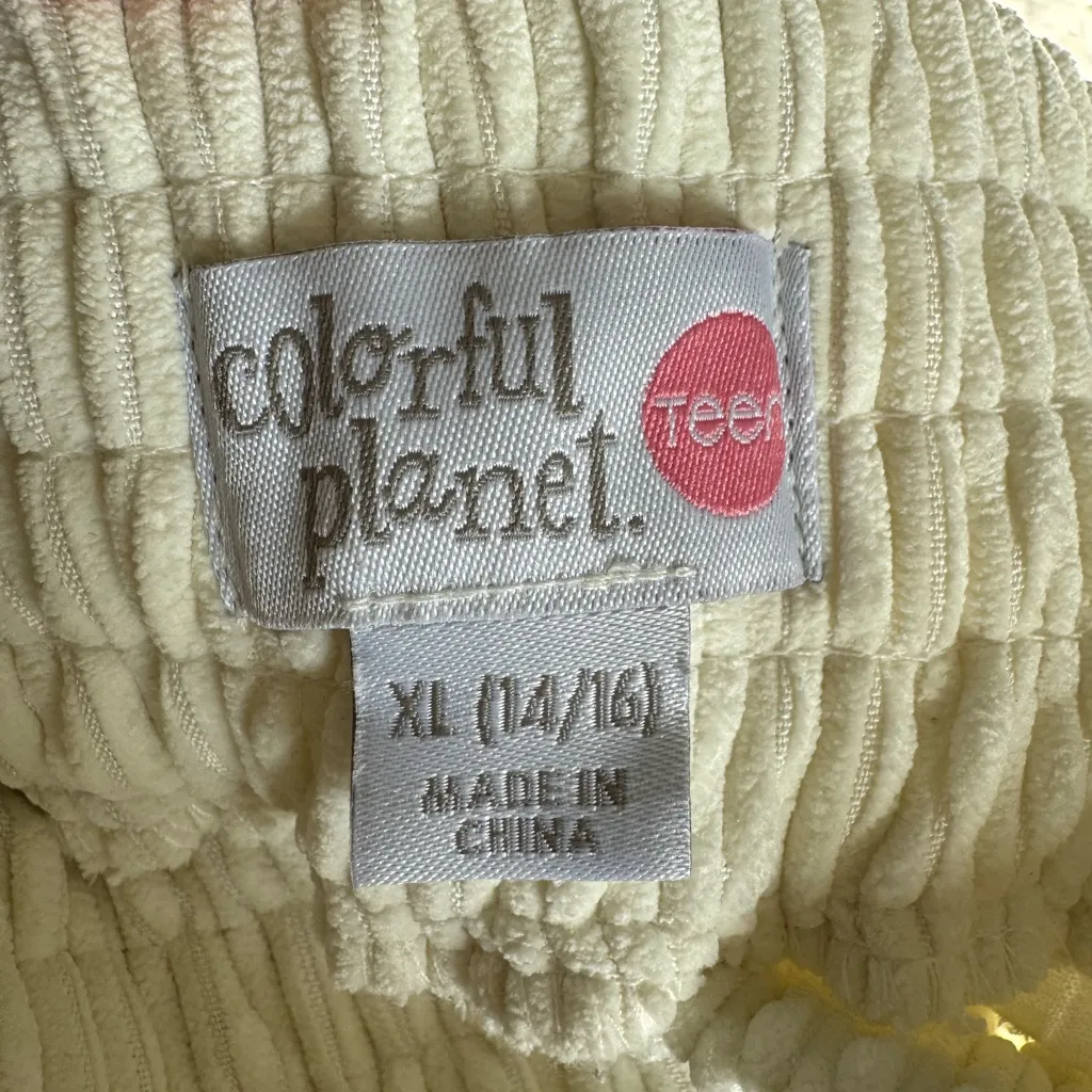 Colorful Planet Teen corduroy cargo pants‎ size XL 14/16 - Image 4