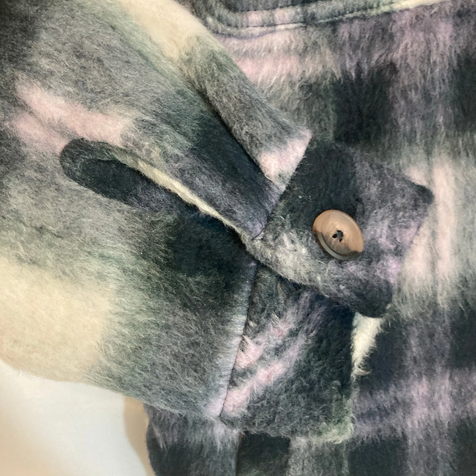 NWT Arizona Jean Co Plaid Shacket Midweight Flannel Wool Button Shirt Jacket - Image 9