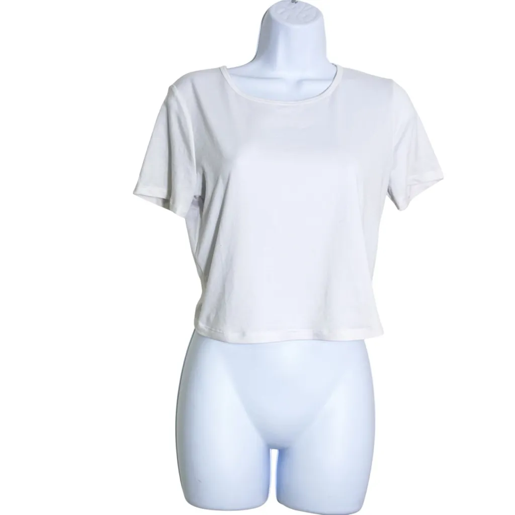 Fabletics Dry-Flex Open Back Twist Short-Sleeve Tee size M - Image 3