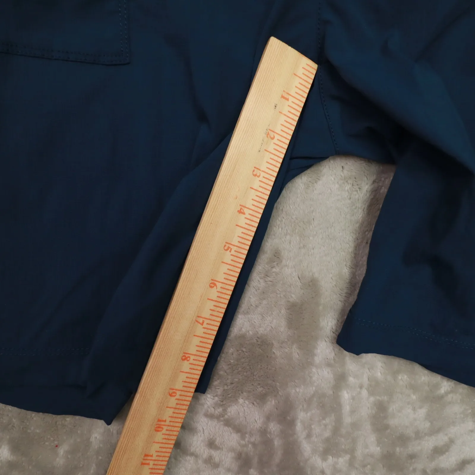 Athleta Shorts Blue Trekkie Bermuda 2.0 Stretch Nylon Hiking Women's Size 16 - Image 6