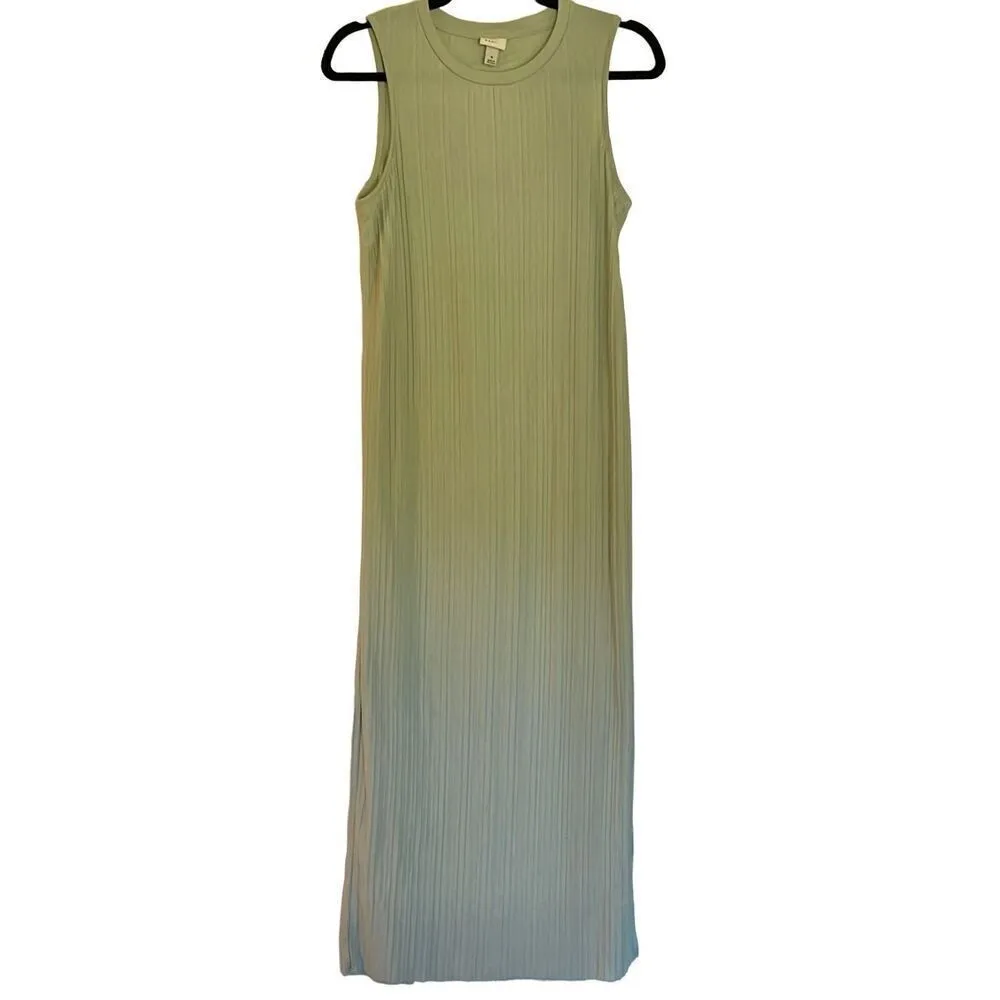 A New Day green pleat tank midi dress small - Image 4