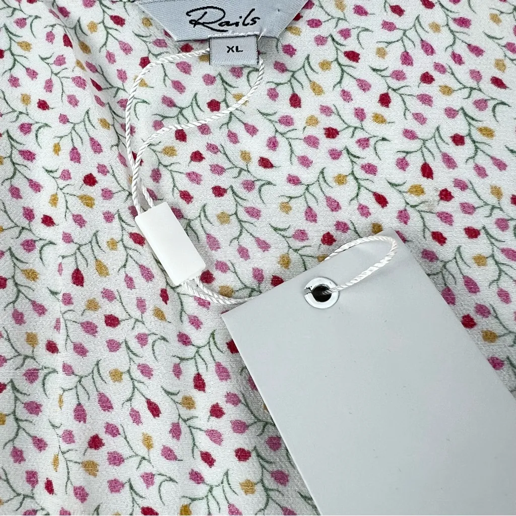 Rails  Koreen Floral Vine Ruffle Wrap Dress - Image 11