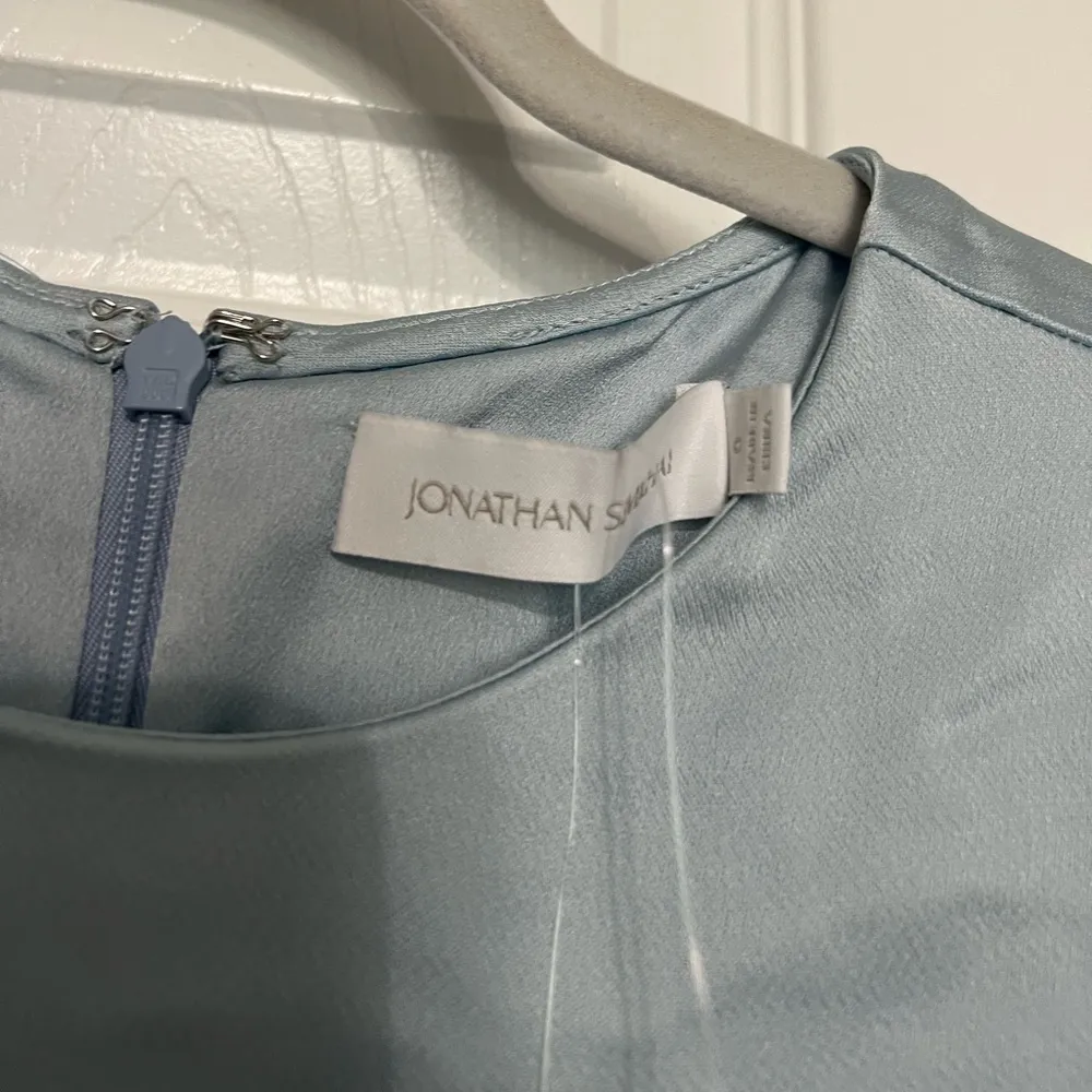 SIMKHAI Kadence satin minidress in Light Sky Blue Size 0 - Image 9