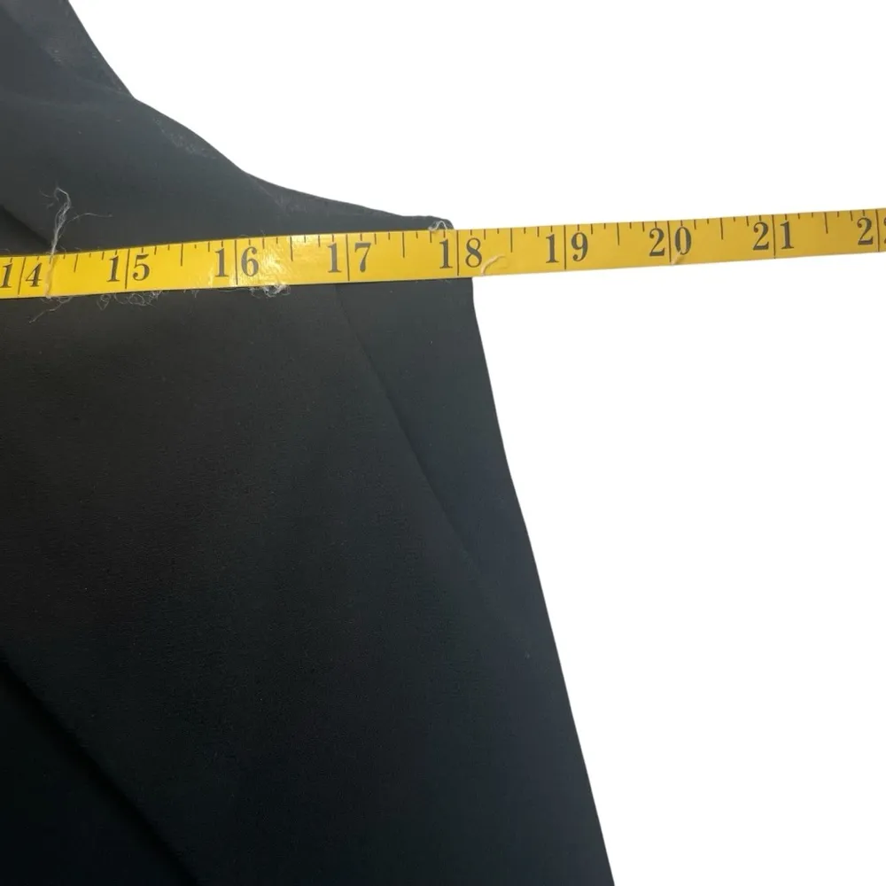 By&By Black Swing Dress Silver Rhinestone Collar Chain Detail Medium Party Event - Image 5