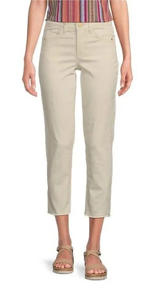 Democracy "Ab"solution Embroidered Slim Straight Leg High Rise Cropped Jeans 16 - Image 1