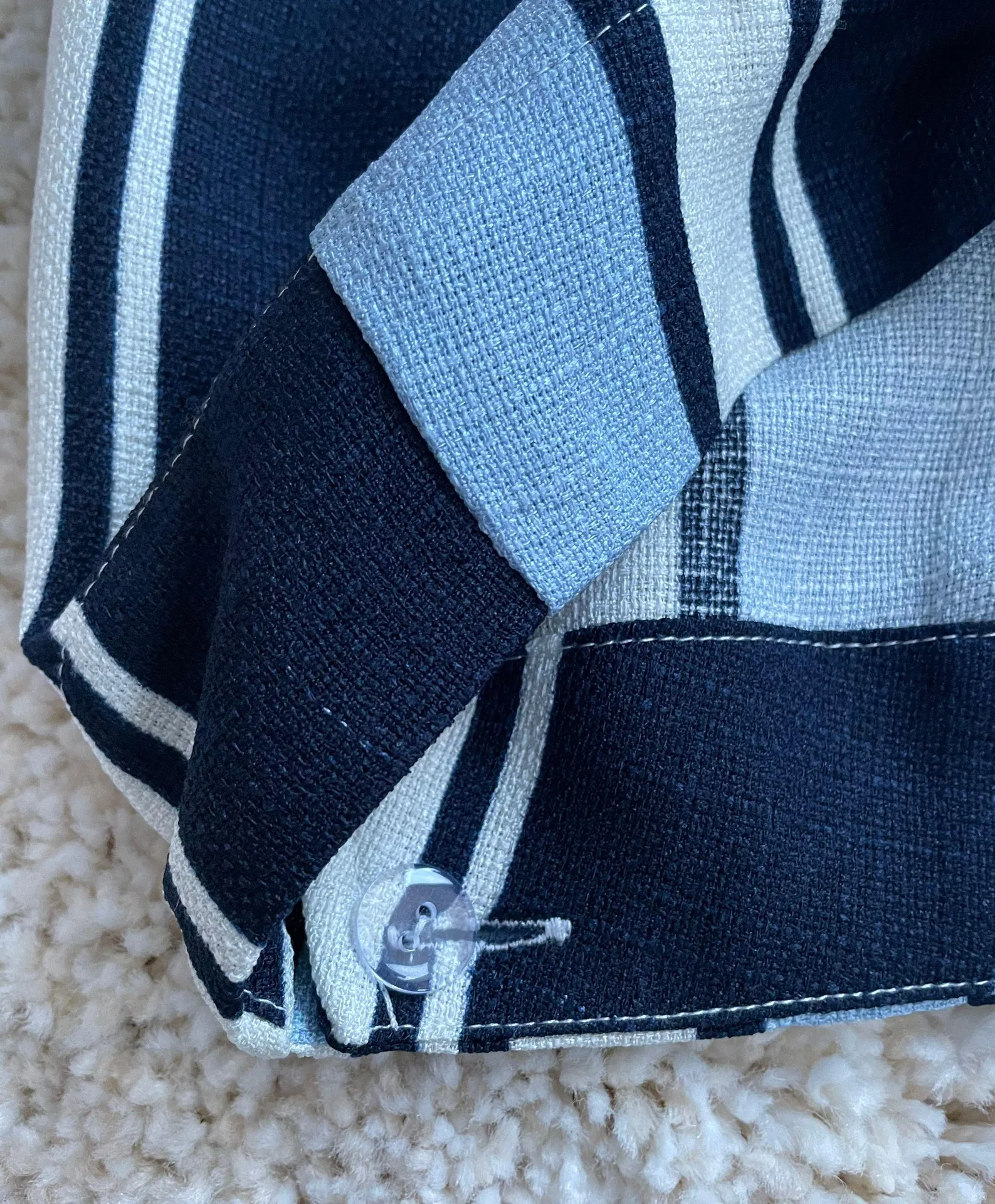 J.O.A. White Striped Wrap Skirt - Image 5