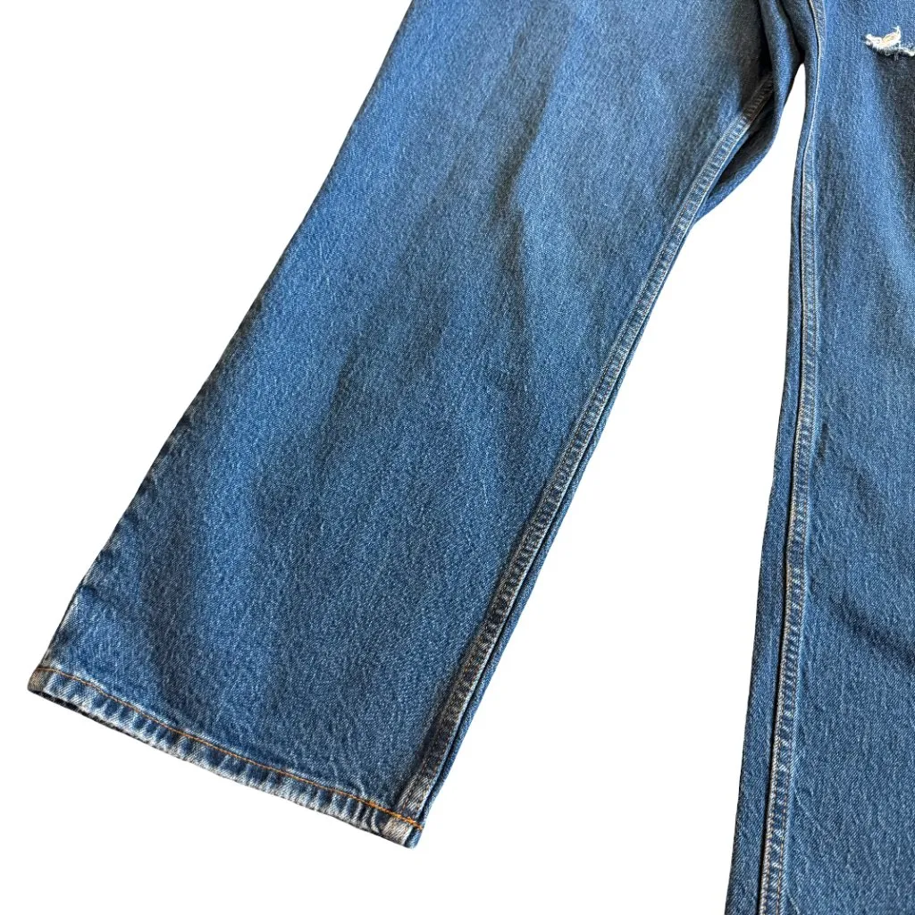 American Eagle The 90s Straight Ultra High Rise Jeans Curve Love Size 24R NWT - Image 5