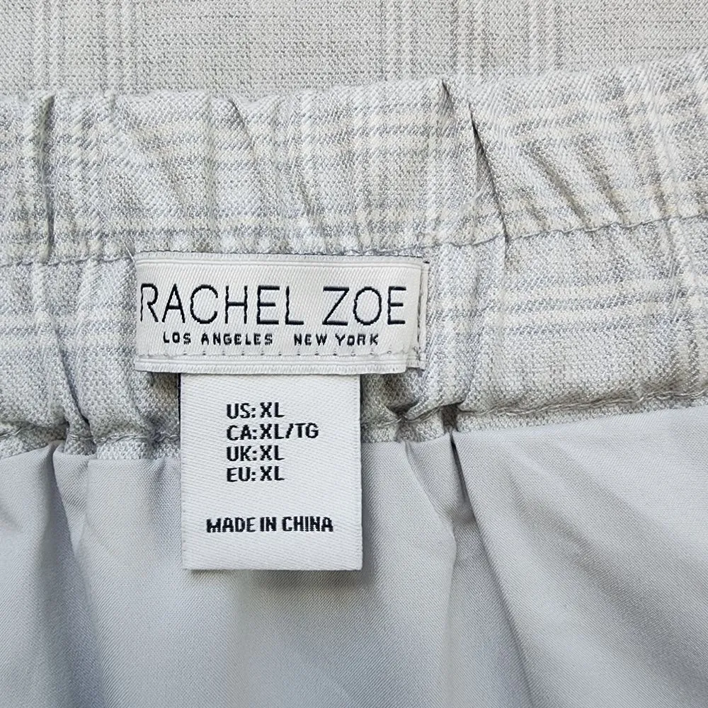 Rachel Zoe Gray Plaid Skirt (XL) - Image 4