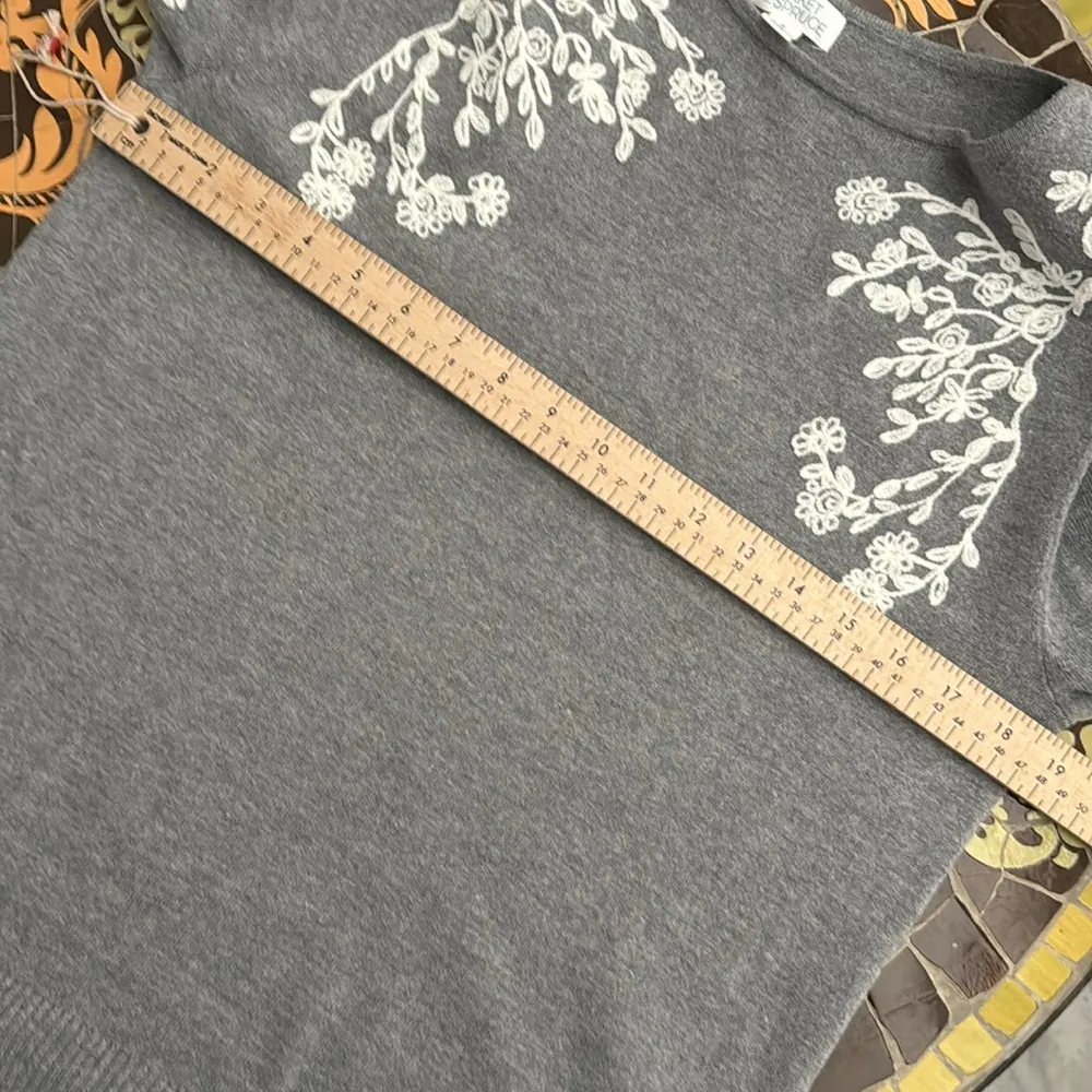 MARKET & SPRUCE EMBROIDERED PULLOVER SWEATER Sz: M - Image 6