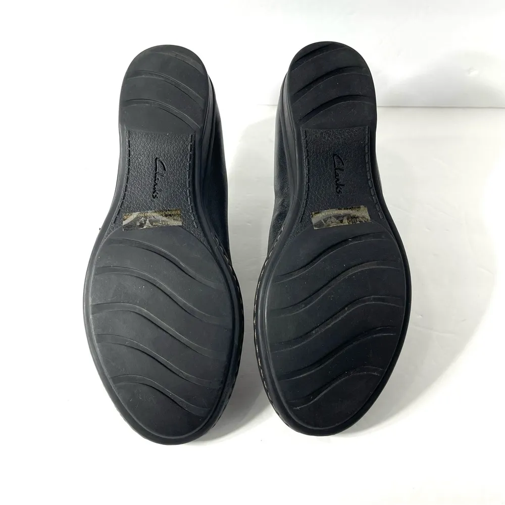 Bendables Black Leather Slip-On Shoes Size 9 - Image 7