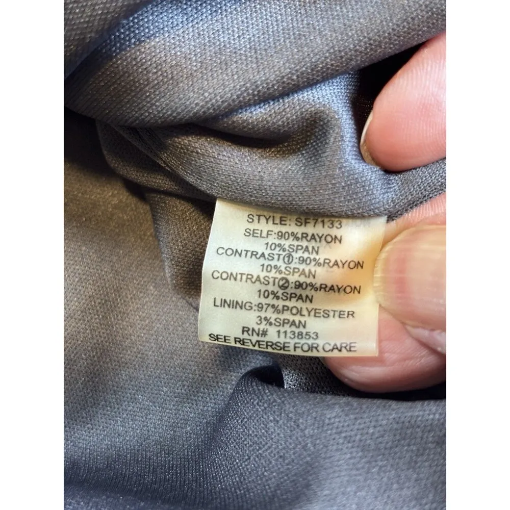 41 Hawthorn Sloane Colorblock Ponte Sheath Gray,White and Pink Dress Size M Size M - Image 8