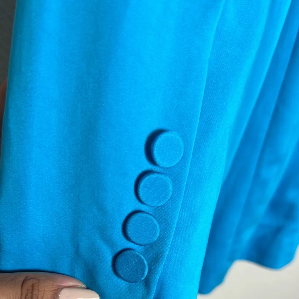 7 For All Mankind Light Blue Long Blazer - Image 4