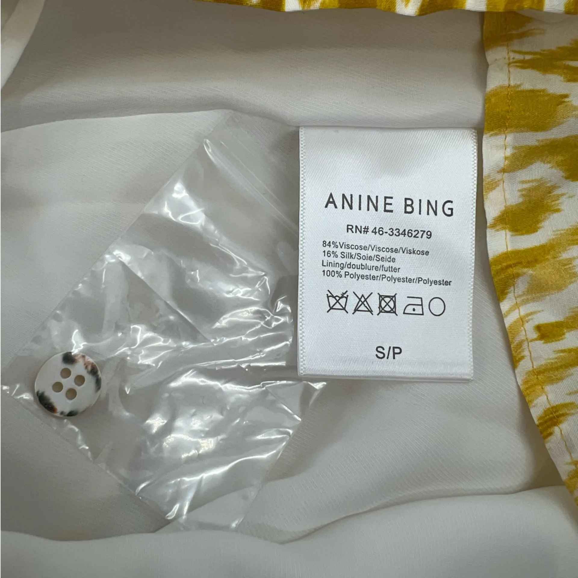 Anine Bing Marigold Leo Madison Dress in Yellow NWT - Image 9