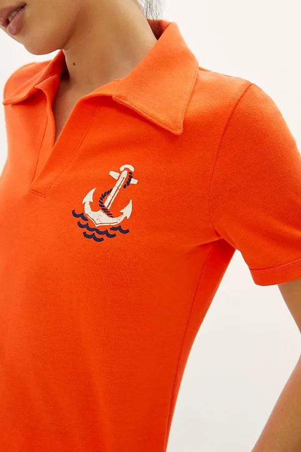 NWT  Maeve Newport Cotton Polo Top S - Image 3