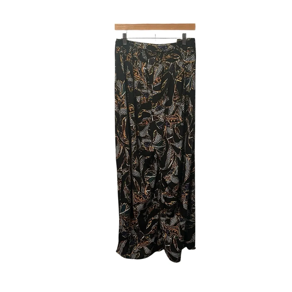 NWT New Look Black Abstract Botanical Print Elastic Waist Comfort Pants 3X - Image 2