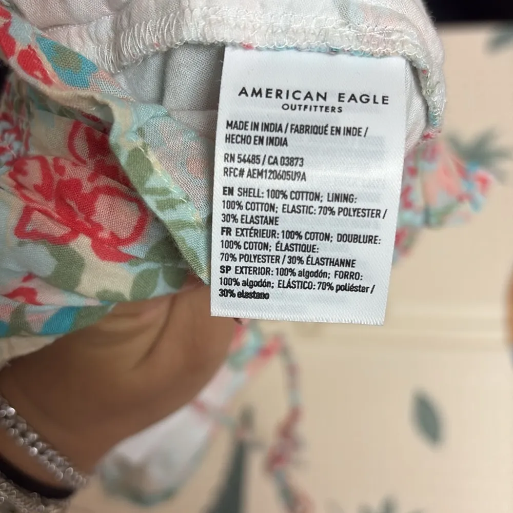 American Eagle Outfitters Floral Halter Top - Pink and Blue - Image 4