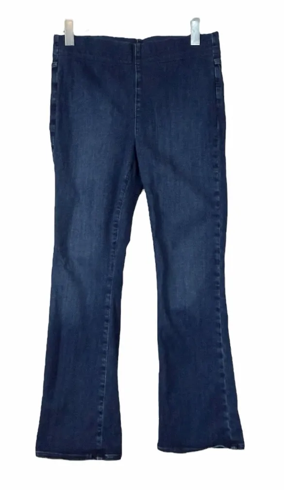 NYDJ Jeans Pull On Slim Bootcut Mid Rise Dark Wash Women’s Medium Petite 6P-10P - Image 1