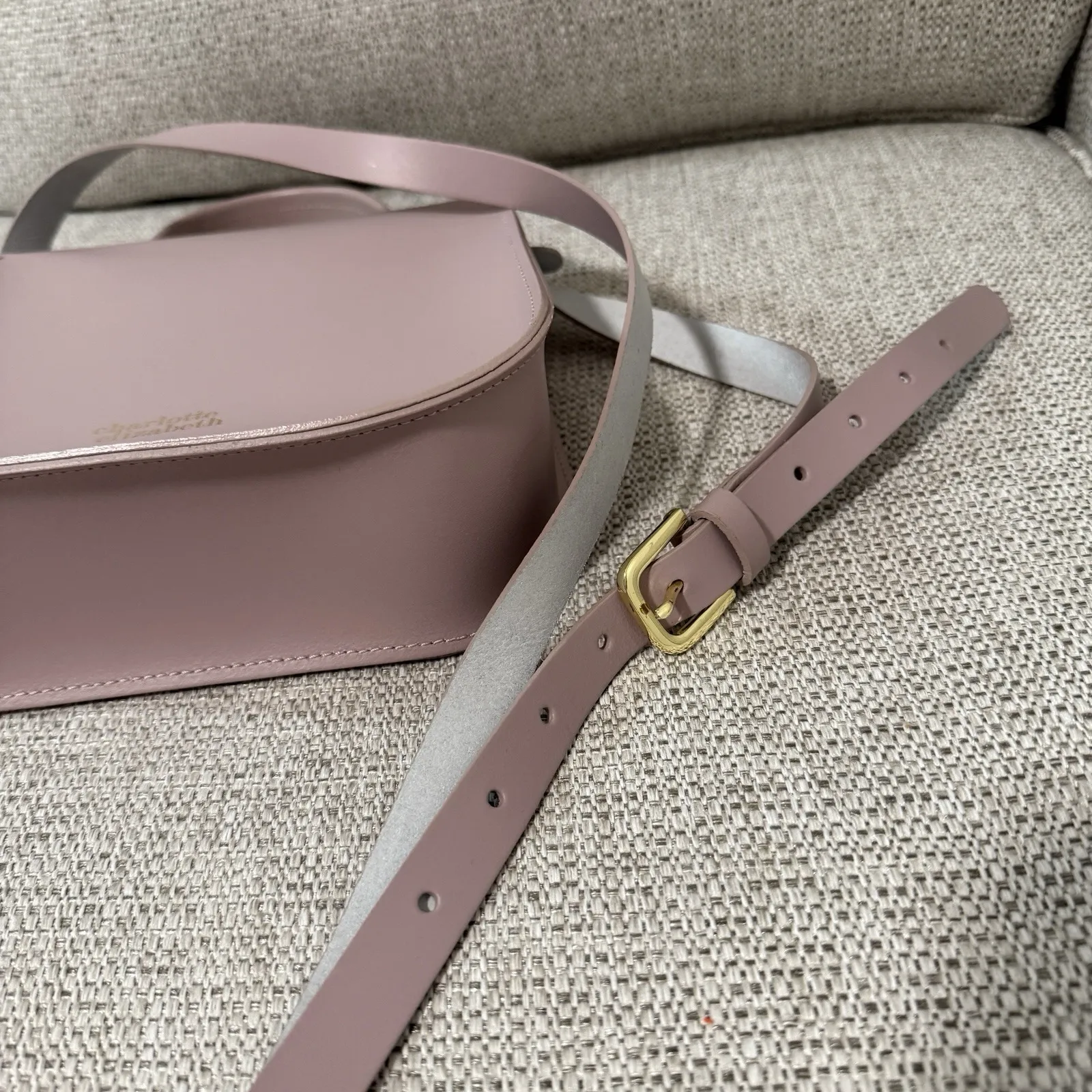Charlotte Elizabeth The Original Bloomsbury Leather Crossbody Handbag in Purple - Image 15