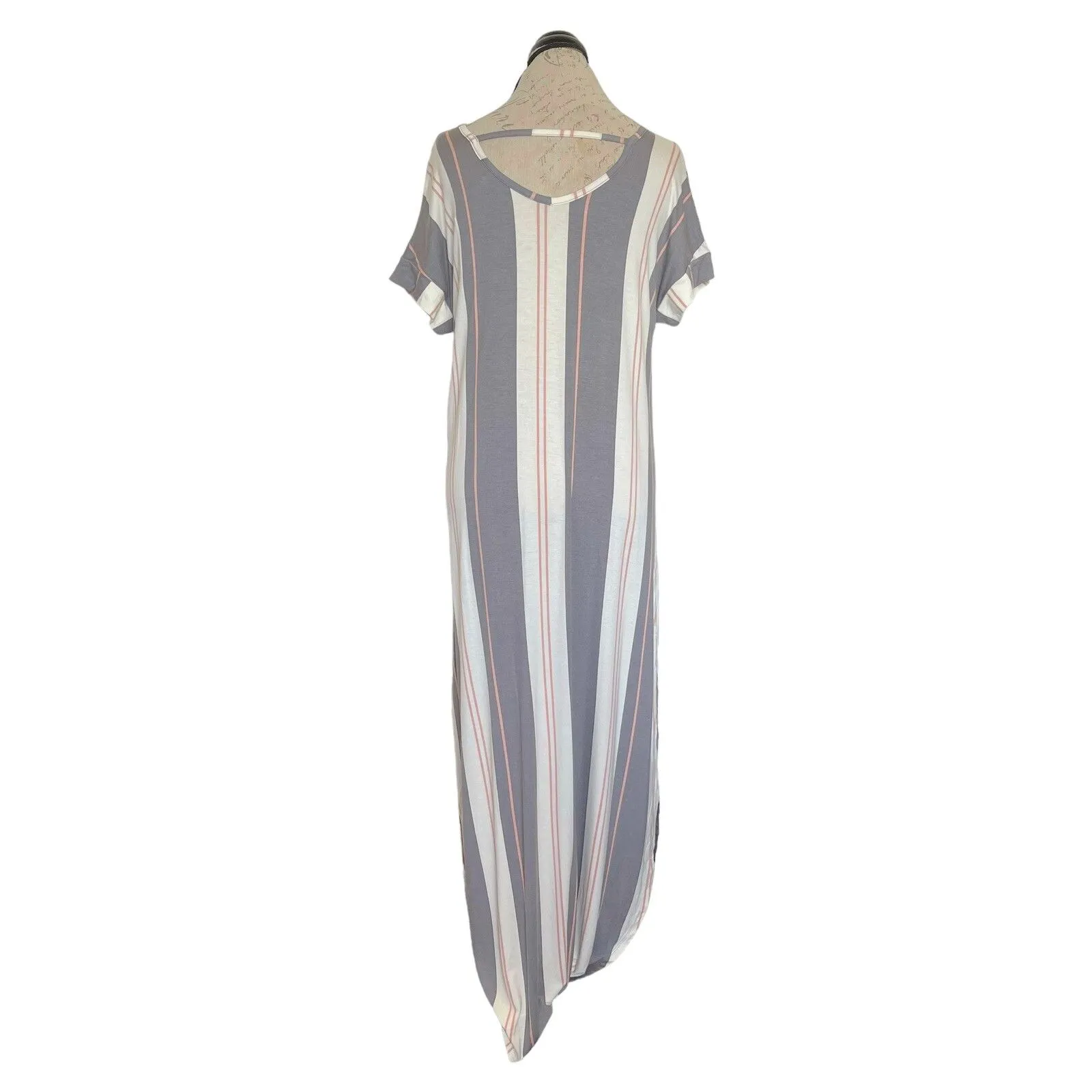 Lularoe Womens Dress Size Small Maxi Macy Striped Casual Modern Trendy Retro - Image 4