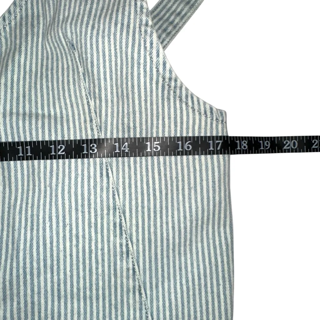 Free People We The Free High Roller Denim Overall Mini Dress XS - Image 4