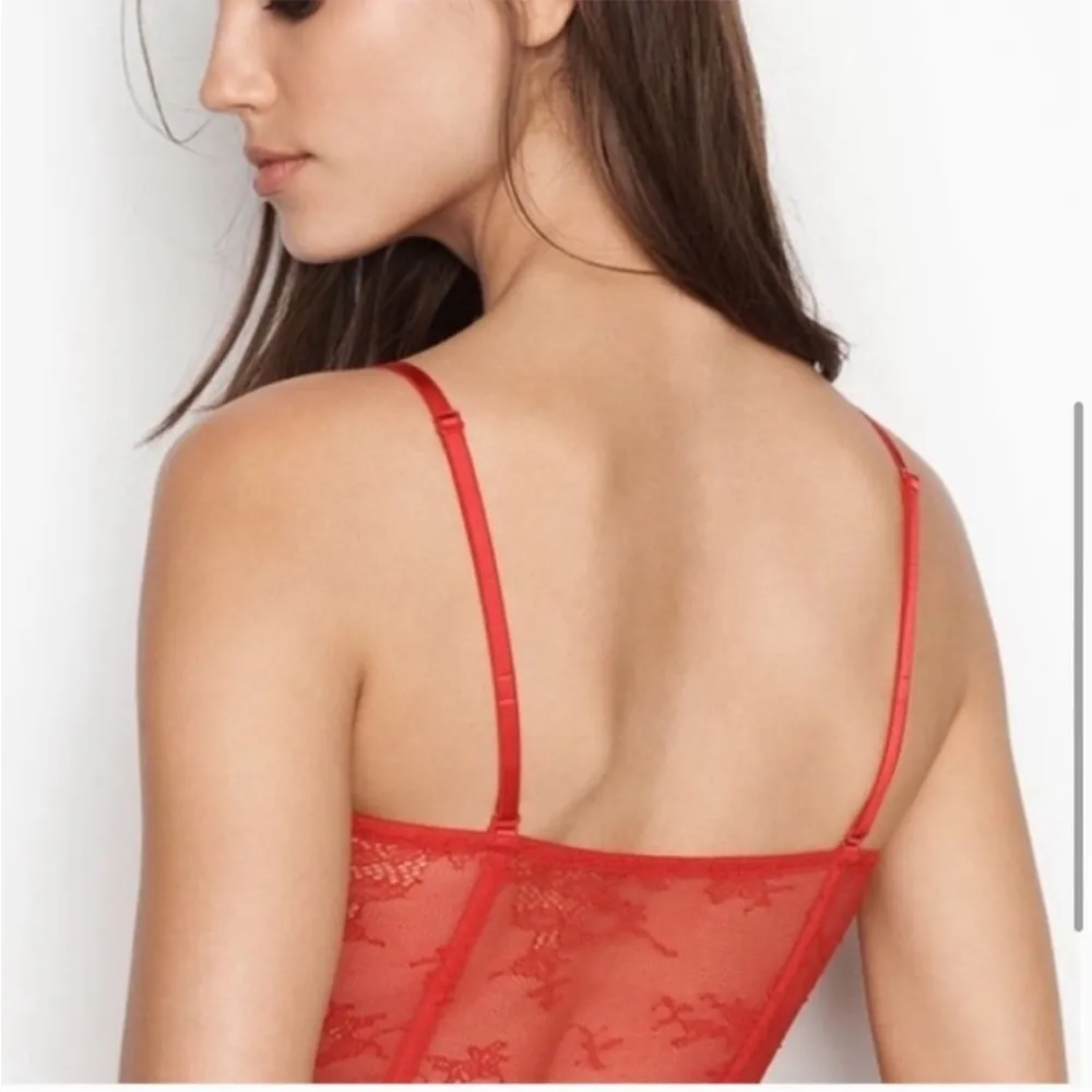 Victoria’s Secret Very Sexy Unlined Strapless Bustier Bralette Small Women’s Red - Image 6