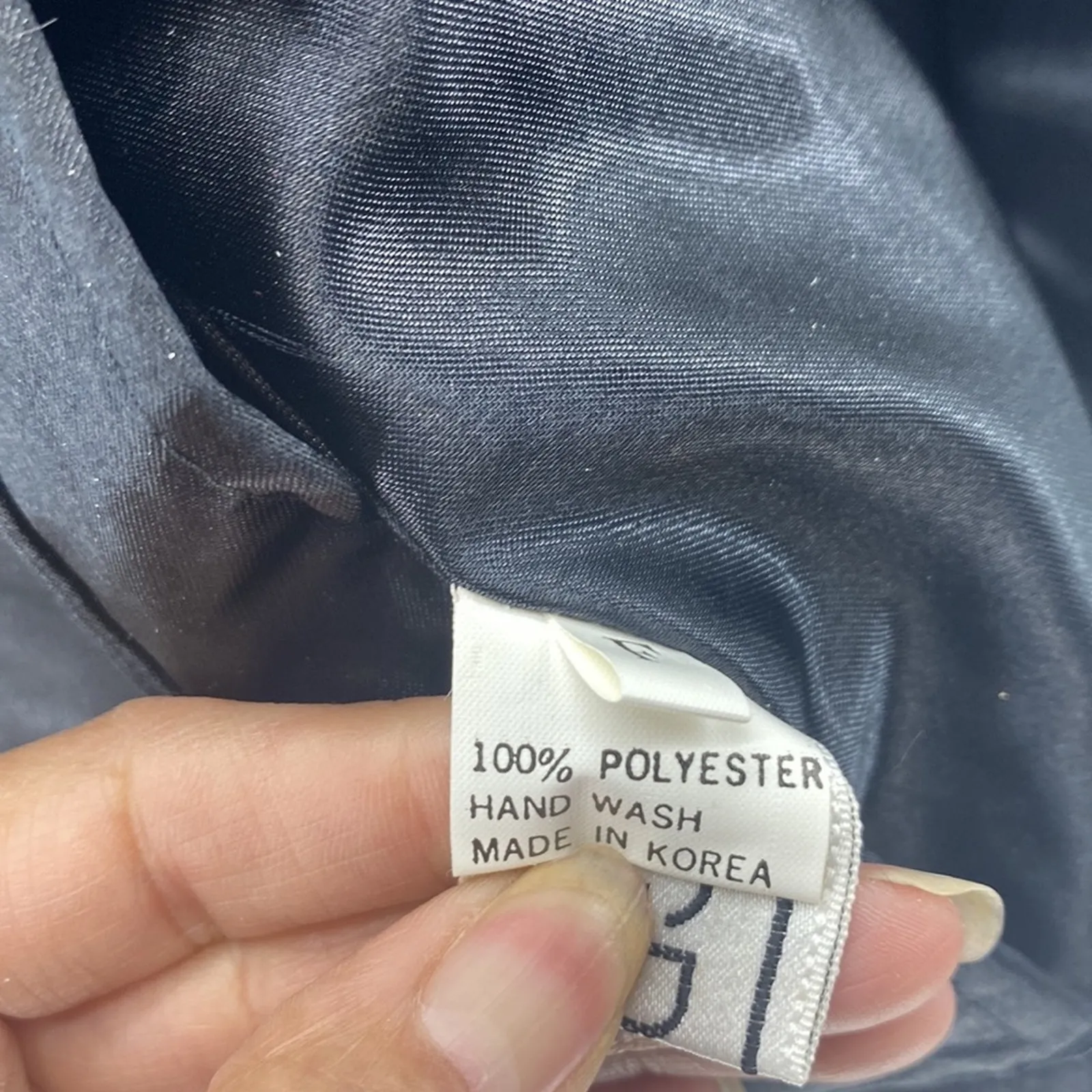 Vintage 80s 90s Floral Silver metallic sheen Reversible Windbreaker size L Black Size L - Image 14