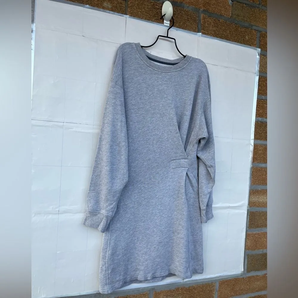 Isabel Marant Etoile Fewlyn French Terry Dress Heathered Gray size 40 /10 - Image 4