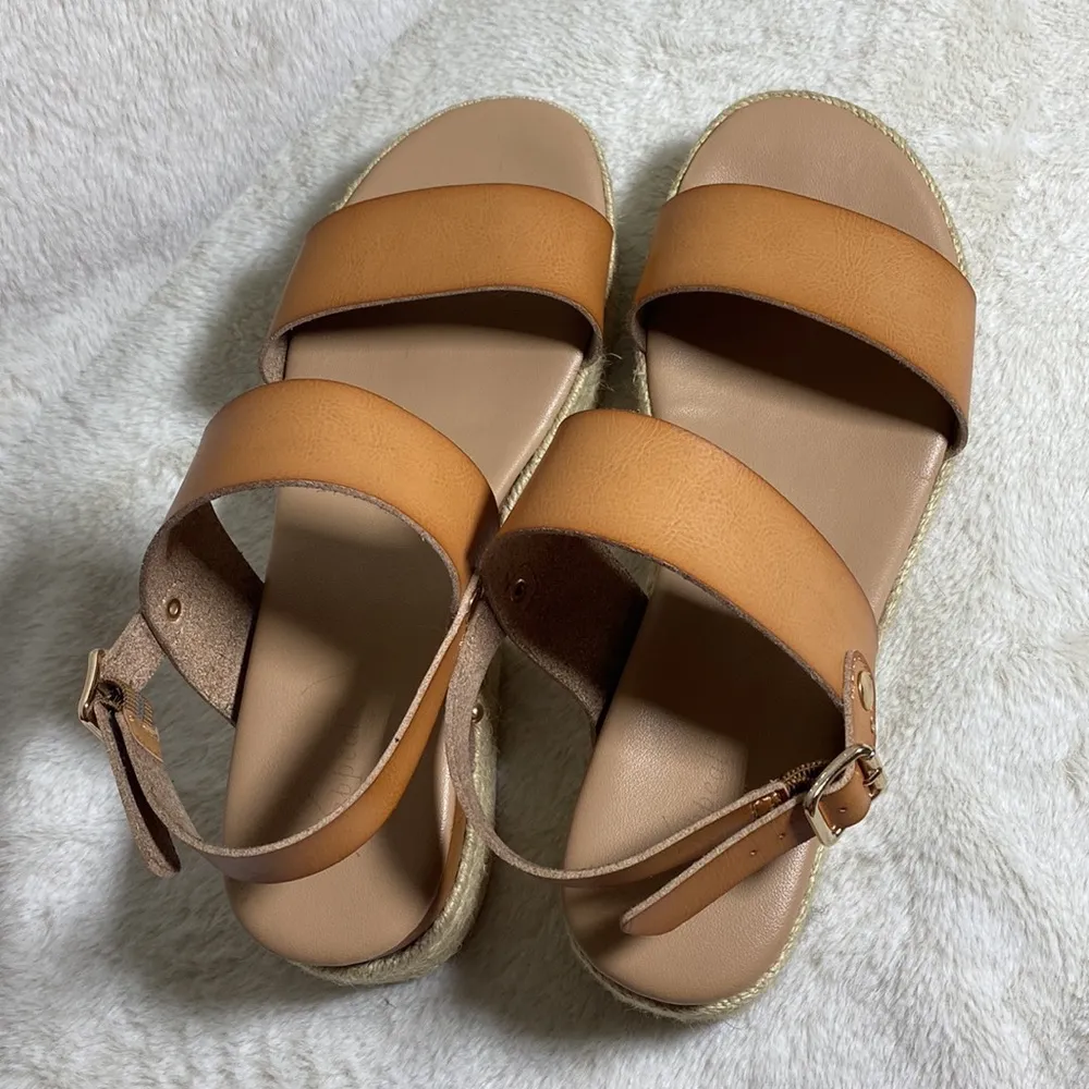 Xappel Tan Espadrille Platform Sandal - Image 7