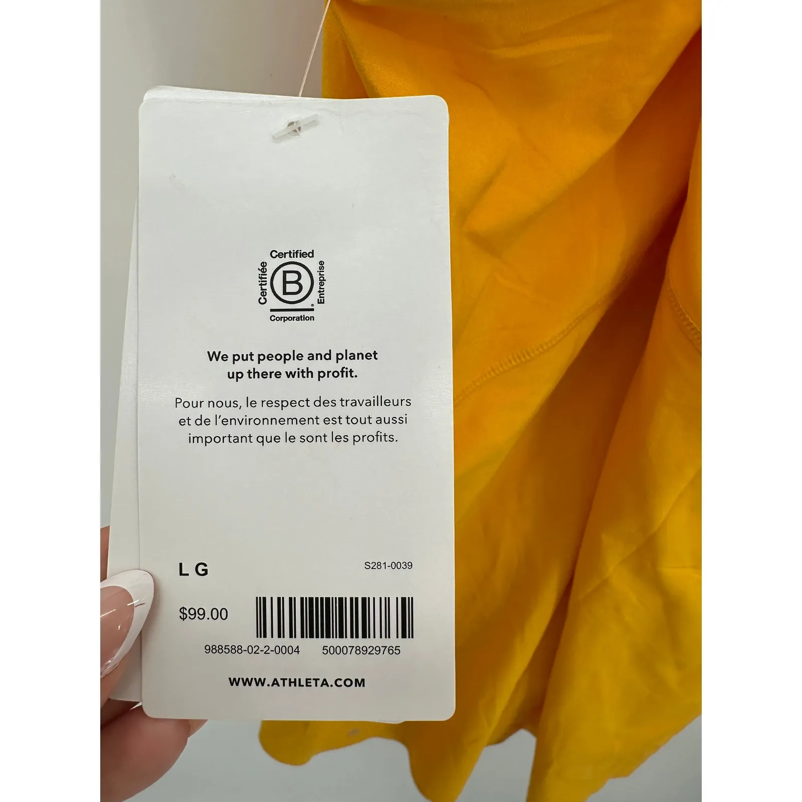 Athleta Womens Orange Infinity Dress Size L NWT Golf Tennis Pickleball - Image 8