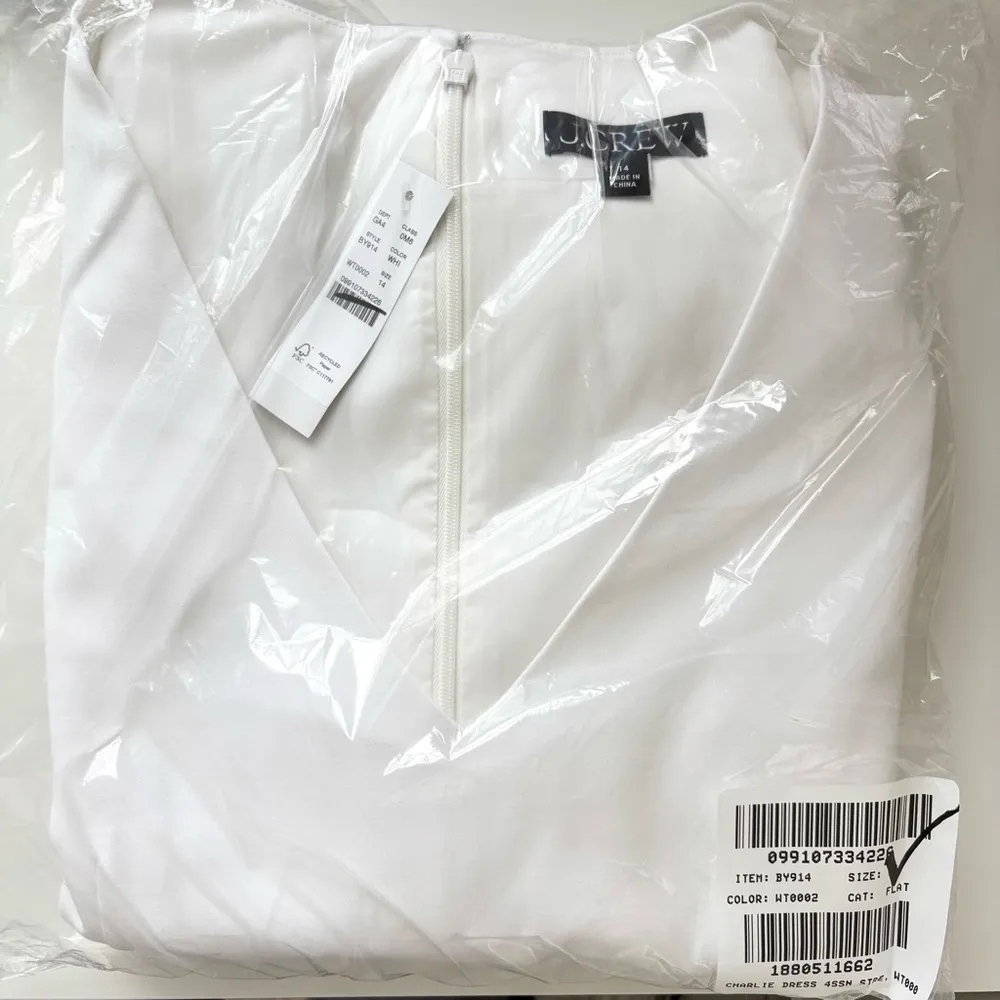 NWT J. Crew Interview Dress Four-season Stretch White - Image 5