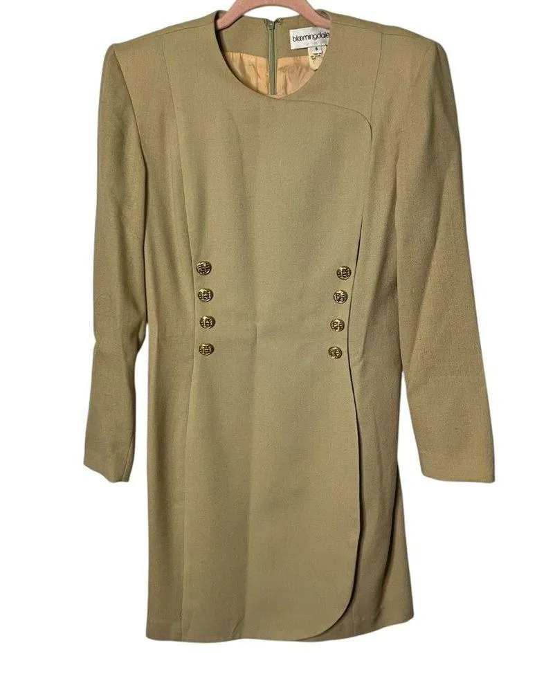 Vintage Bloomingdale’s 100% Wool Pencil Dress Size 6 | Quiet Luxury - Image 3