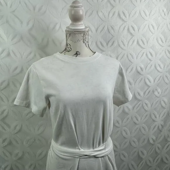 Vince Short Sleeve White Tie Waist‎ Dress Size S - Image 4