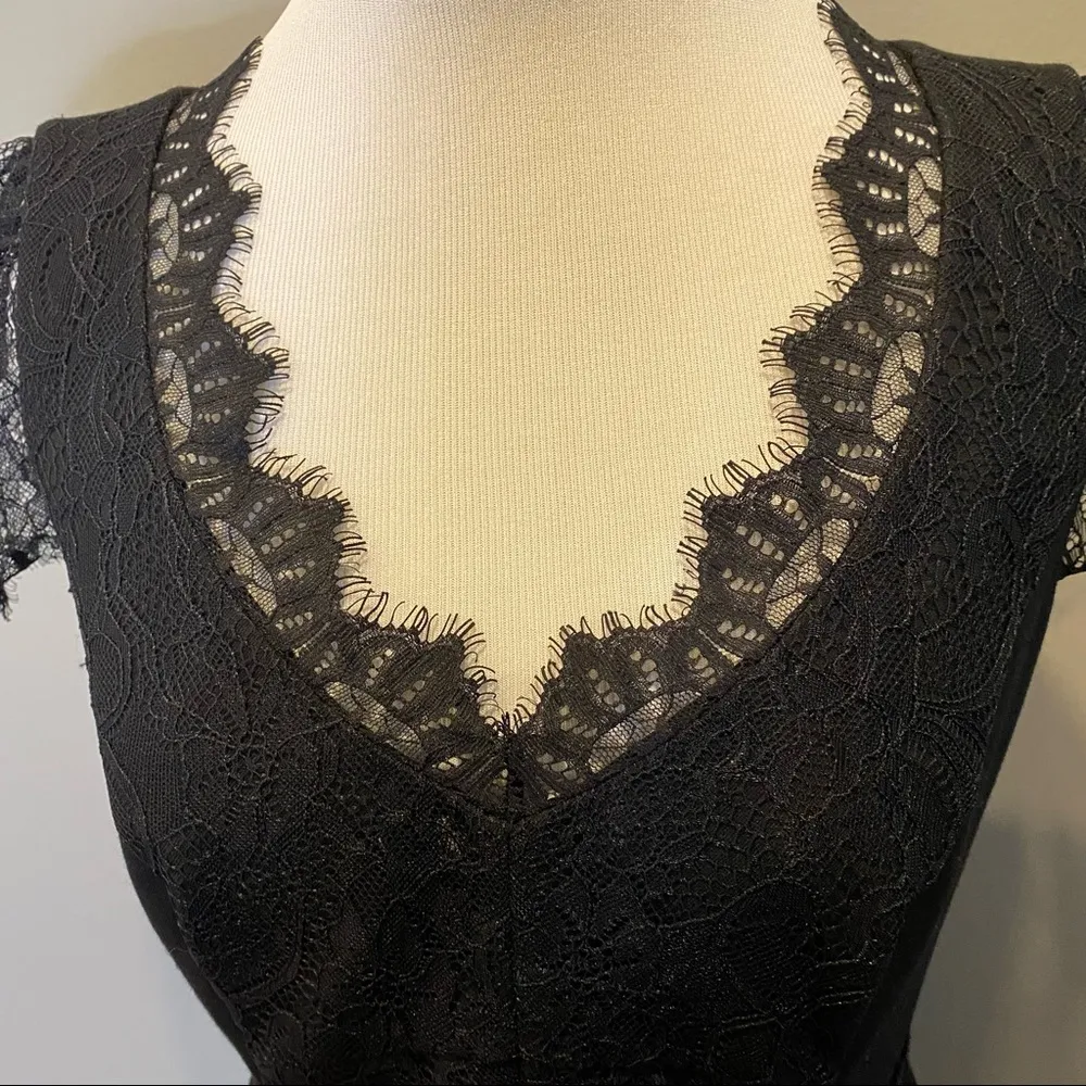 Rebecca Taylor Lace Combo Dress - Image 6