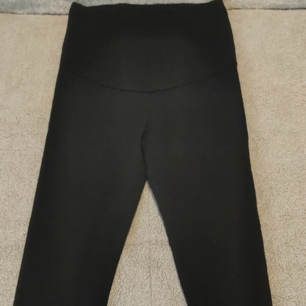 PinkBlush Black Maternity Leggings Size XS EUC #5075 - Image 4
