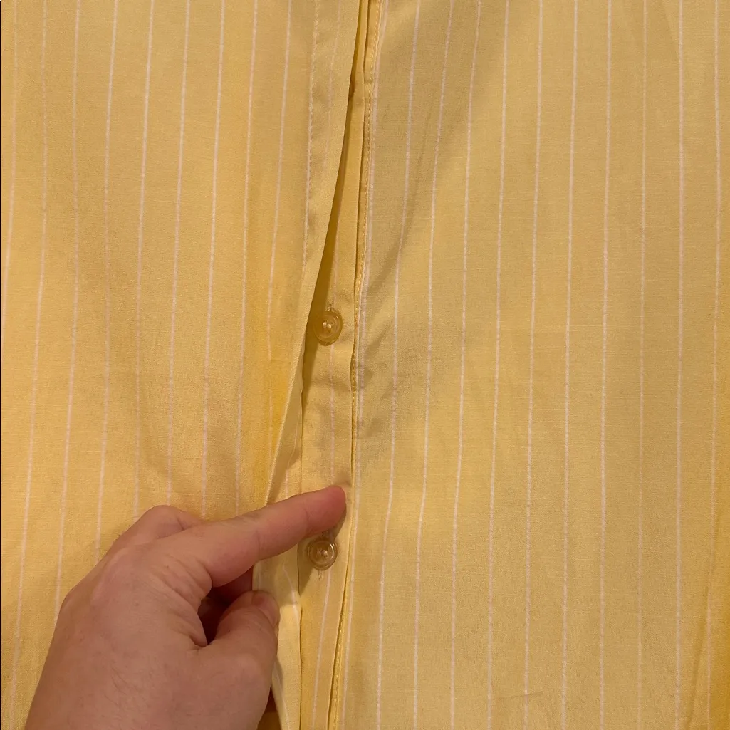 NWT Princess Polly Thousand Miles Oversized Long Sleeve Top Yellow Striped Sz 8 - Image 10