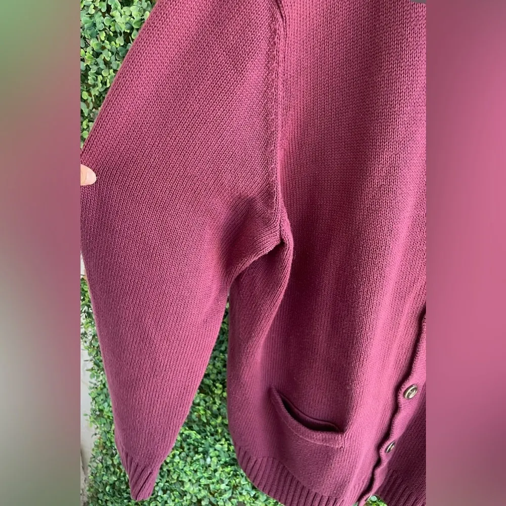 L.L. Bean | Long Sleeve V-Neck Button Down Warm & Cozy Cardigan | Unisex - XL - Image 3