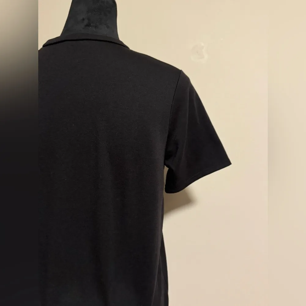 EUC BiBi Black Star Cut Out Grunge Top size medium - Image 7