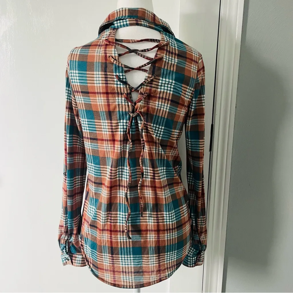 Daytrip Multicolor Plaid Shirt - Image 3