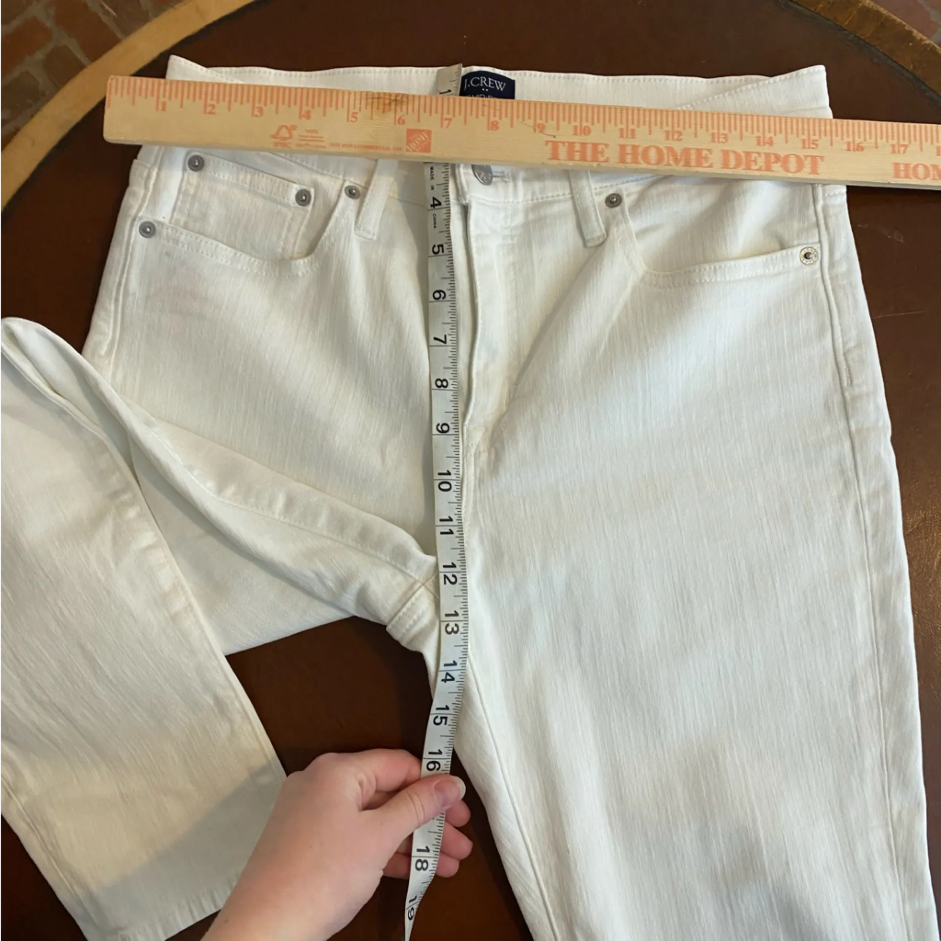 NWT J.Crew Factory Size 31 T Tall‎ White 9” Mid-rise Skinny Jean READ - Image 10