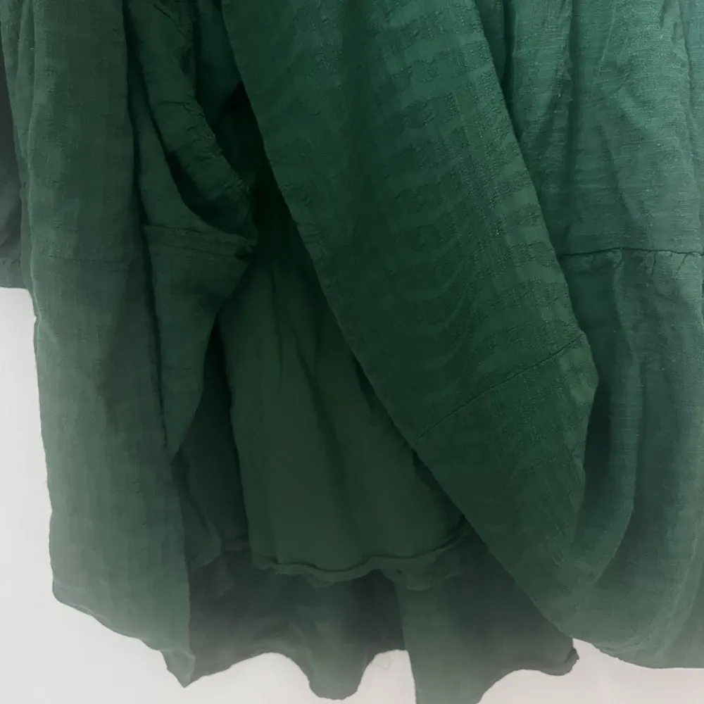 Maeve By Anthropologie Tiered Tunic Long Sleeve Dress Emerald Green Size Small - Image 9