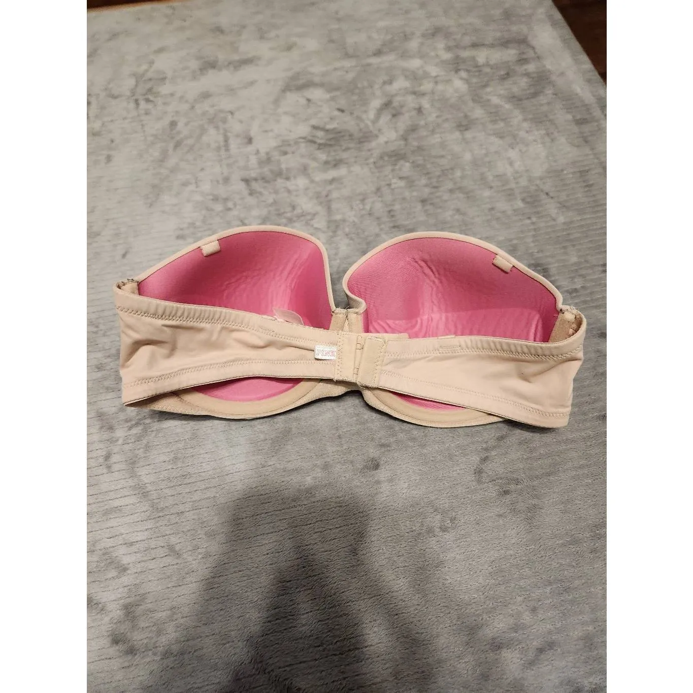 Victoria's Secret PINK Strapless Bra Size 36C Beige Strapless Push Up Bra Purple - Image 2