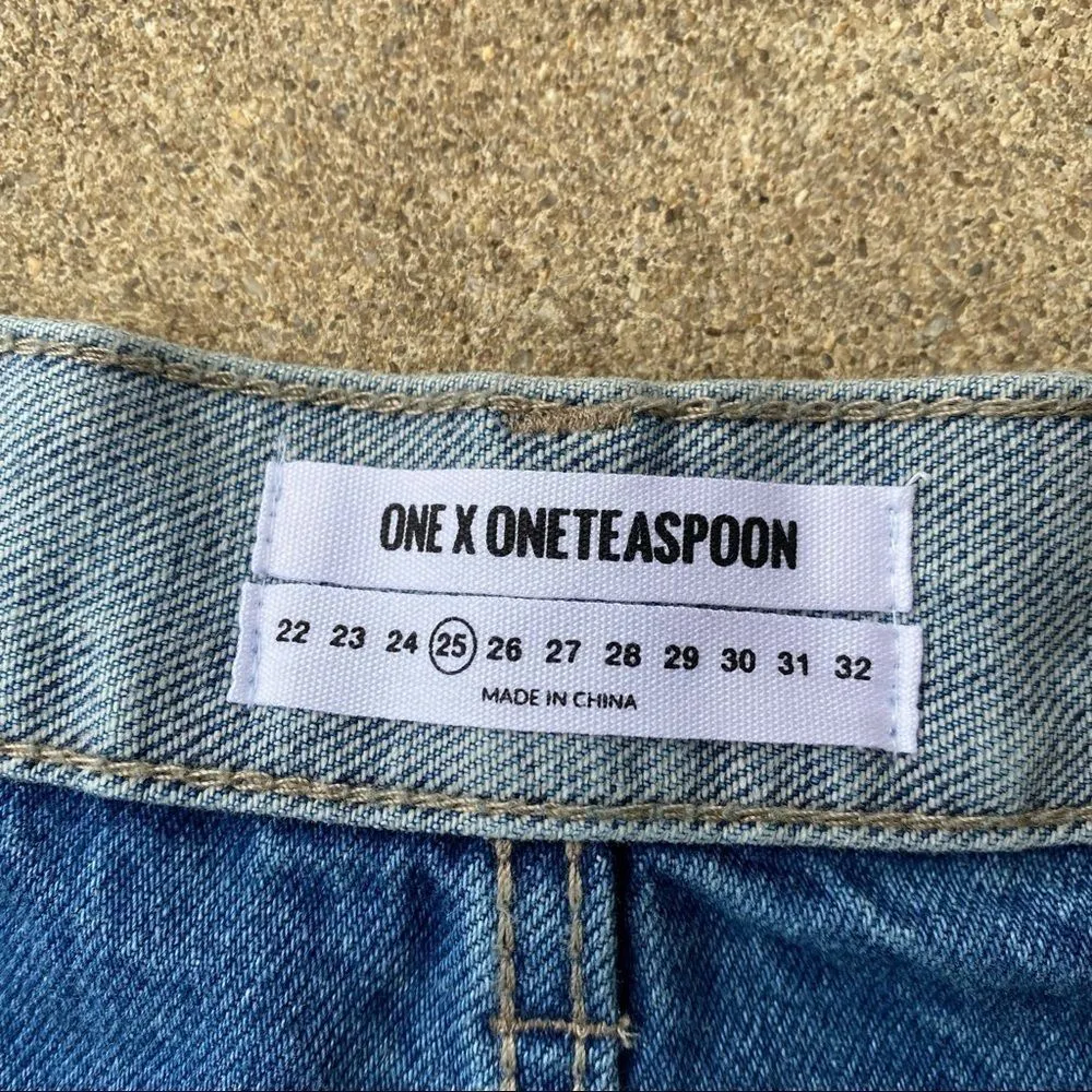 One Teaspoon  Pacifica Rollers Denim Short NEW - Image 3