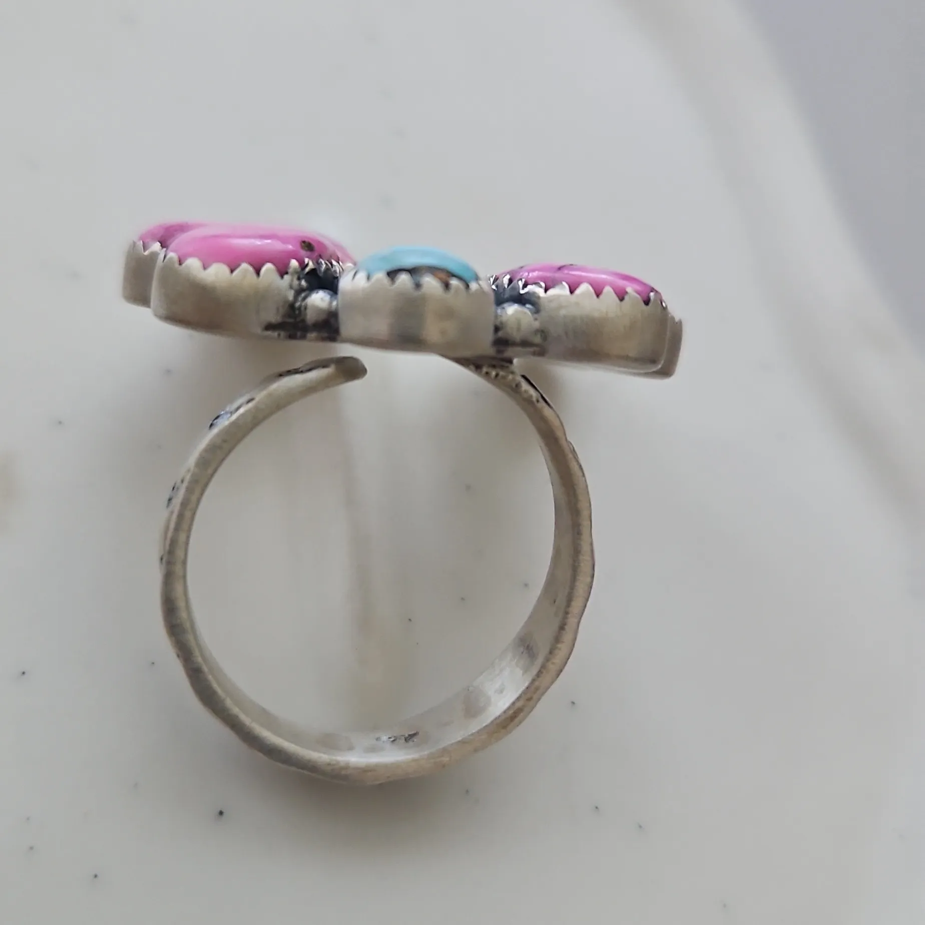 Cotton Candy Naja Turquoise Ring - Image 4